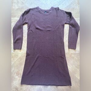 GAP Brown Ribbed Sweater Dress | Size L Tall